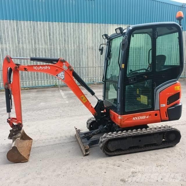 Kubota KX 018-4 Mini ekskavatörler, 7 tona dek
