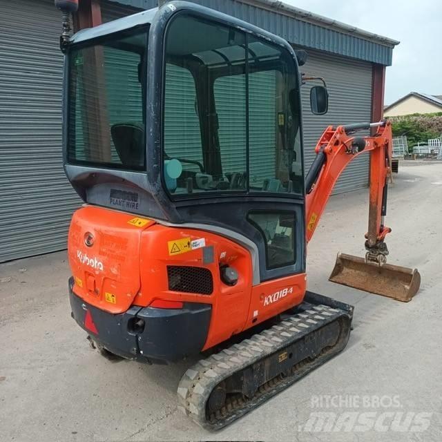 Kubota KX 018-4 Mini ekskavatörler, 7 tona dek