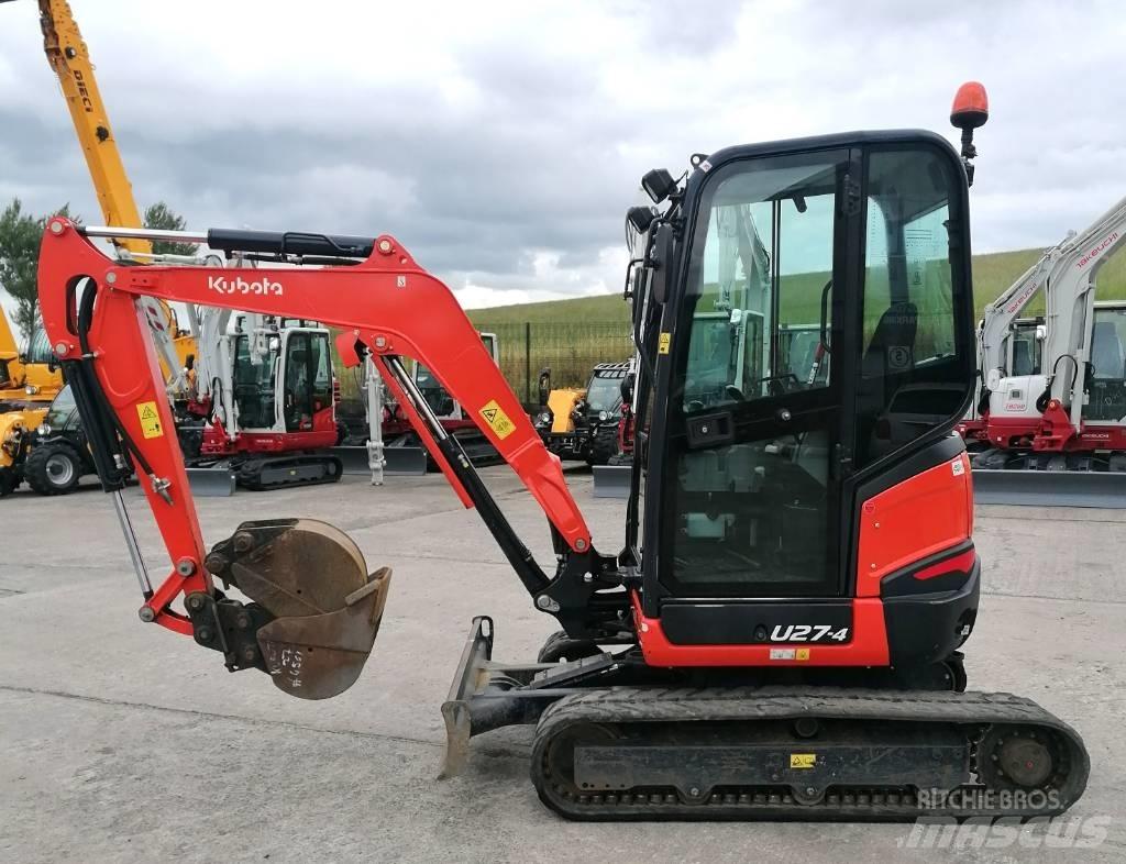 Kubota U27-4 Mini ekskavatörler, 7 tona dek