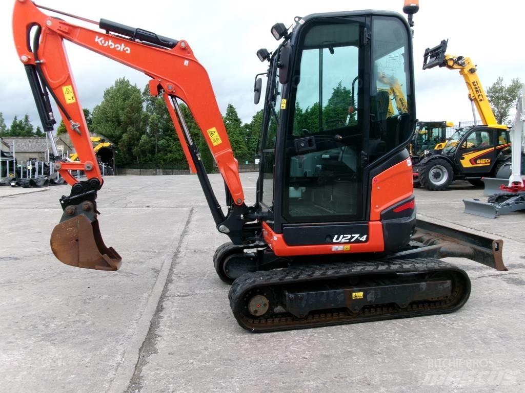 Kubota U27-4 Mini ekskavatörler, 7 tona dek