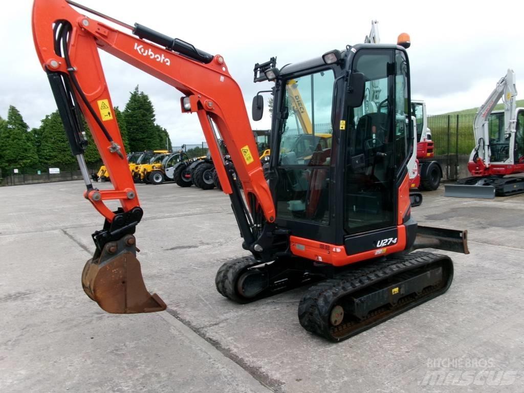 Kubota U27-4 Mini ekskavatörler, 7 tona dek