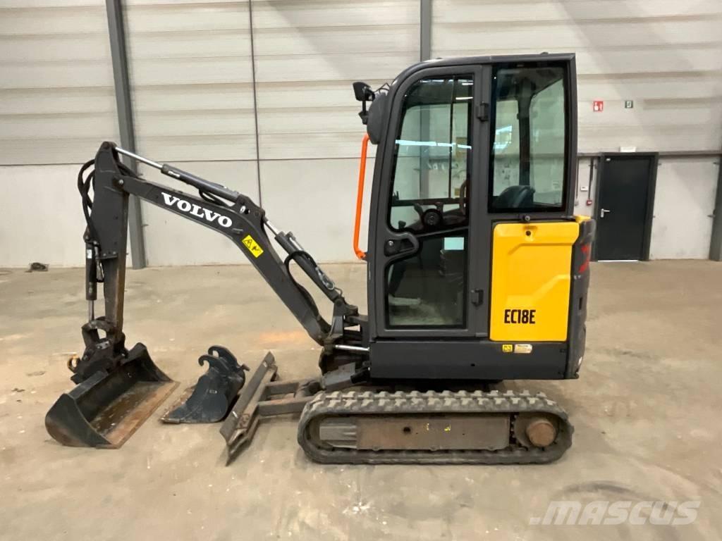 Volvo EC 18 E Mini ekskavatörler, 7 tona dek