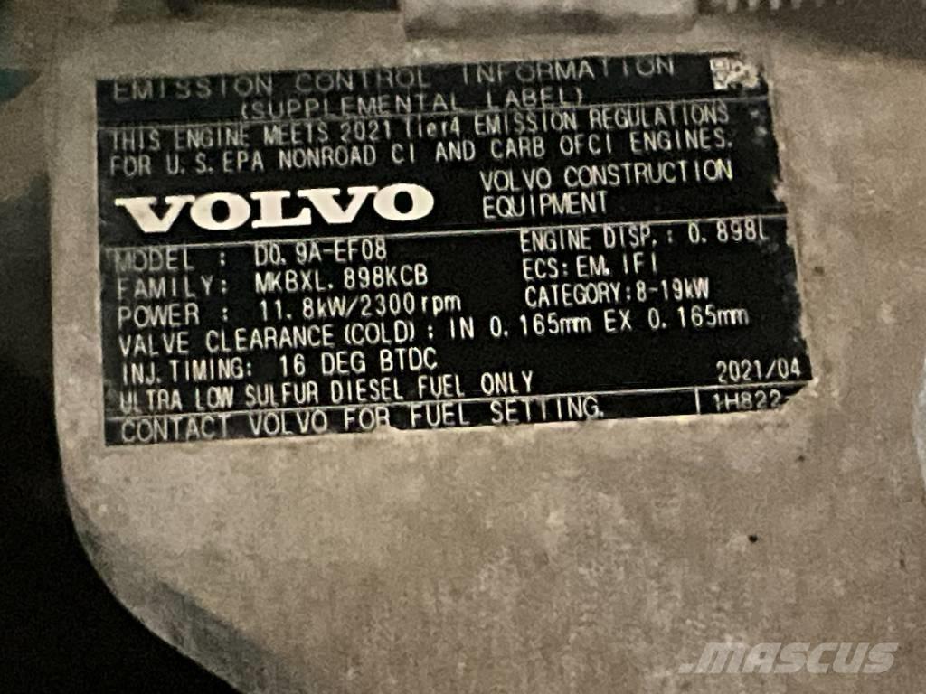 Volvo EC 18 E Mini ekskavatörler, 7 tona dek