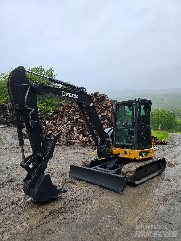 DEERE 50G Mini ekskavatörler, 7 tona dek