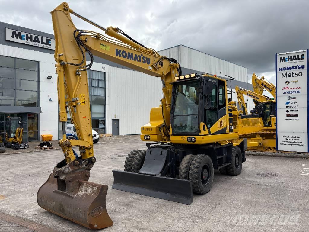 Komatsu PW148-11 Lastik tekerli ekskavatörler