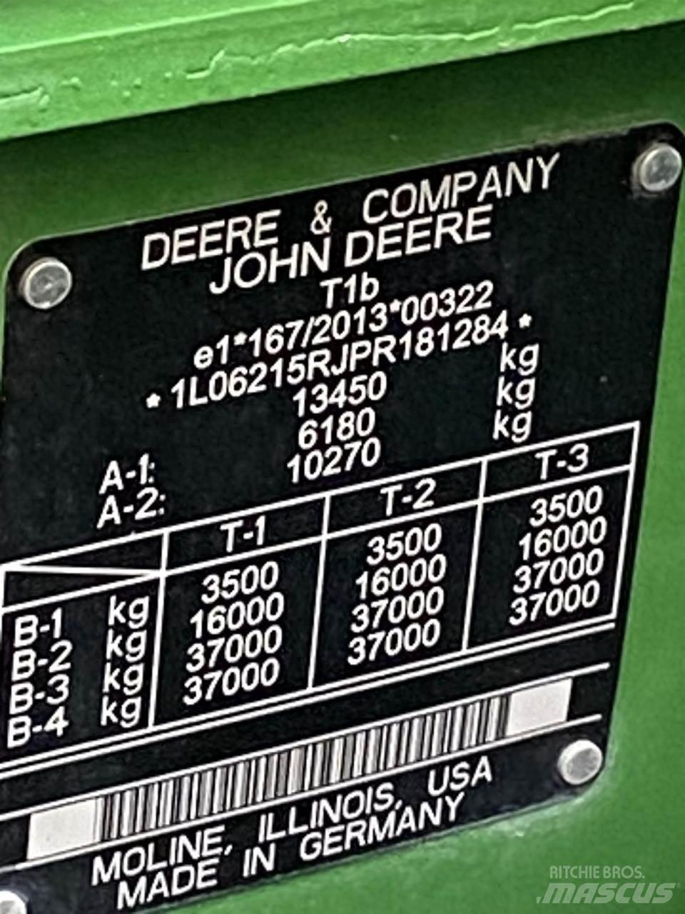 John Deere 6R 215 Traktörler