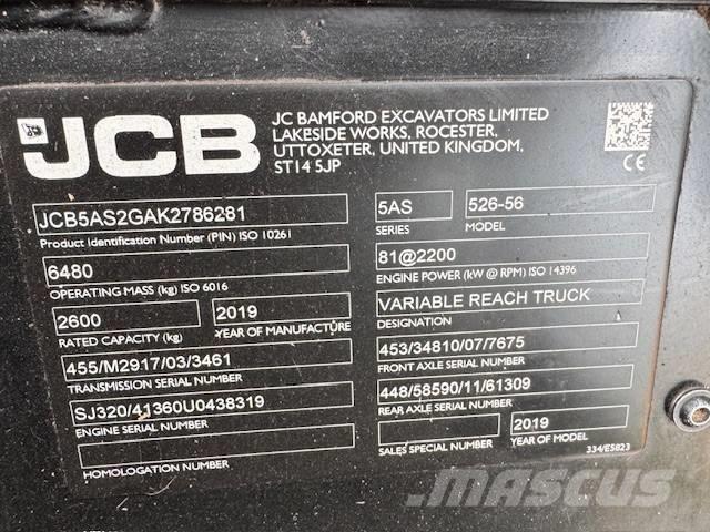 JCB 526-56 Agri Plus Tarimsal teleskopik yükleyiciler
