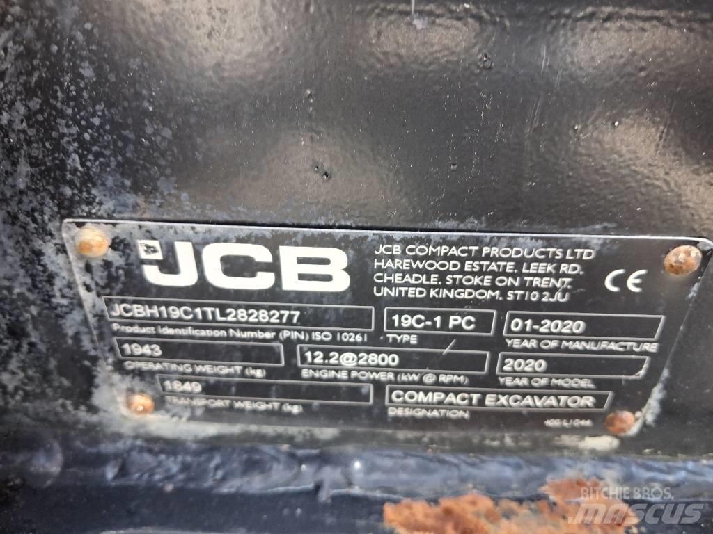JCB 19 C-1 Mini ekskavatörler, 7 tona dek