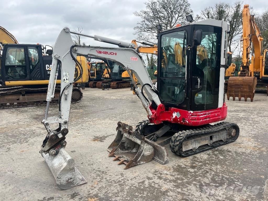 Takeuchi TB 23 R Mini ekskavatörler, 7 tona dek