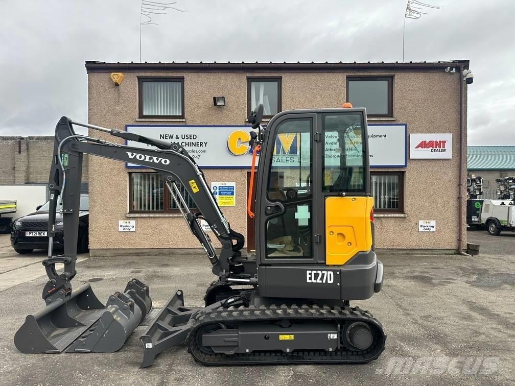 Volvo EC 27 D Mini ekskavatörler, 7 tona dek