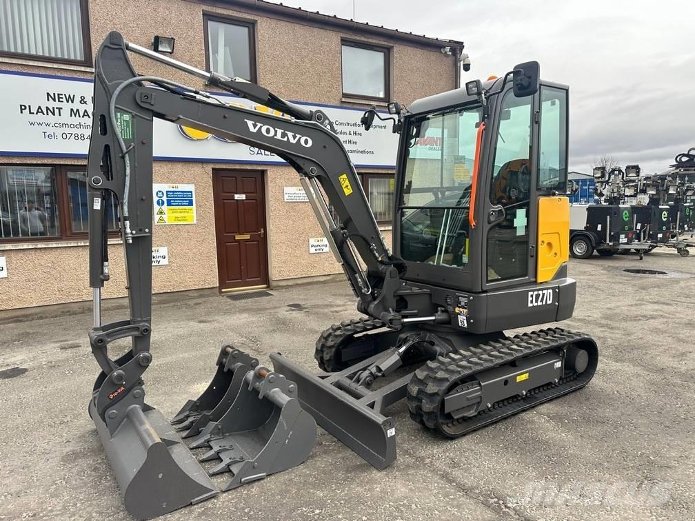 Volvo EC 27 D Mini ekskavatörler, 7 tona dek