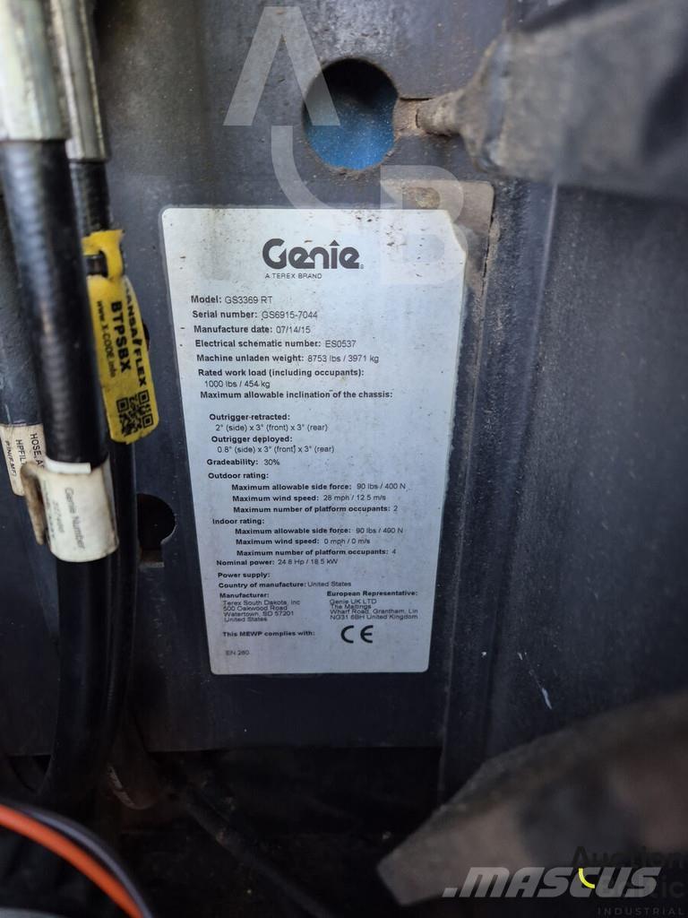 Genie GS 3369 RT Makasli platformlar