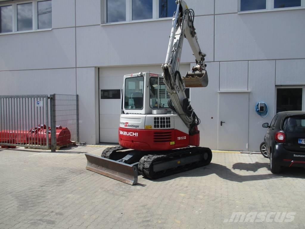 Takeuchi TB 153 FR Mini ekskavatörler, 7 tona dek