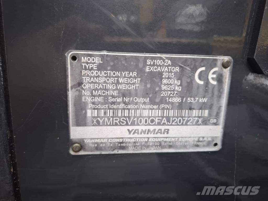 Yanmar SV 100-2A Midi ekskavatörler 7 - 12 t
