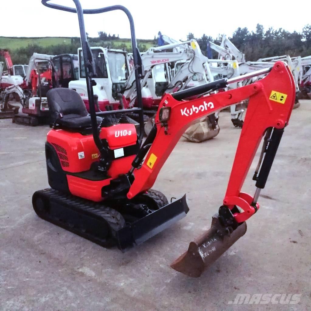 Kubota U 10-3 Mini ekskavatörler, 7 tona dek
