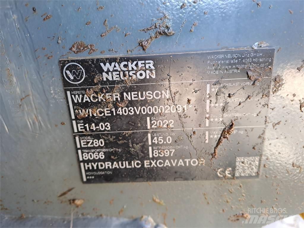 Wacker Neuson EZ80 Paletli ekskavatörler