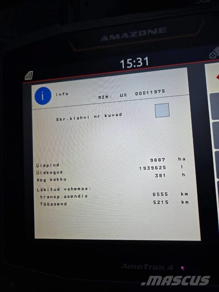 Amazone UX 4200 Çekilir pülverizatörler