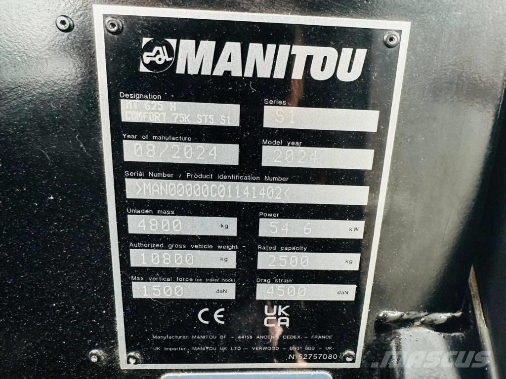 Manitou MT 625 H Teleskopik yükleyiciler