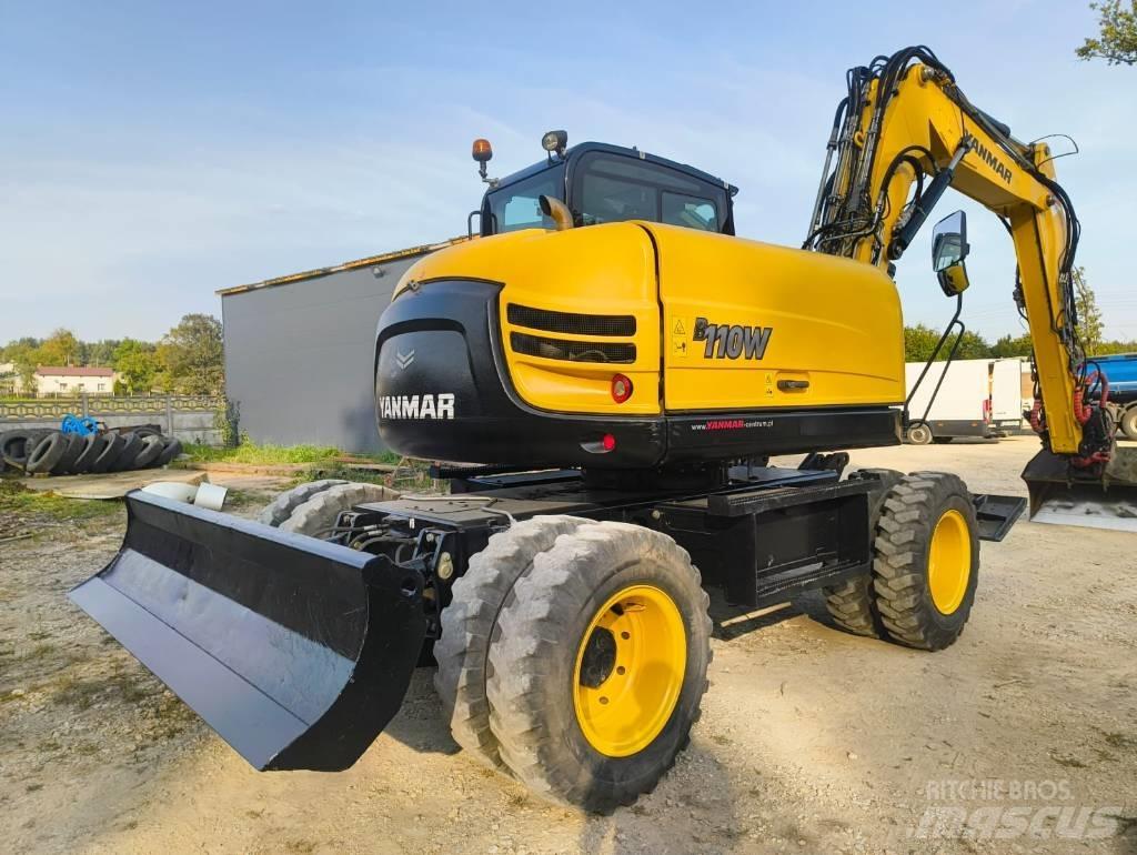 Yanmar B 110 W Lastik tekerli ekskavatörler