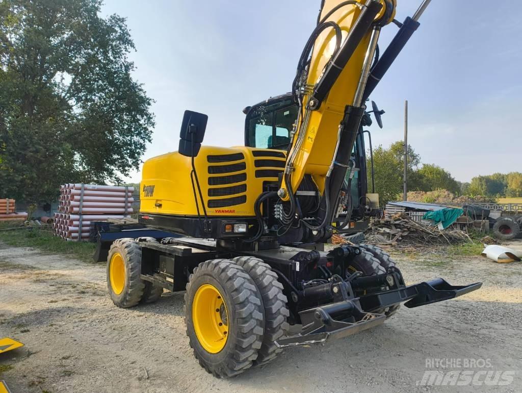 Yanmar B 110 W Lastik tekerli ekskavatörler