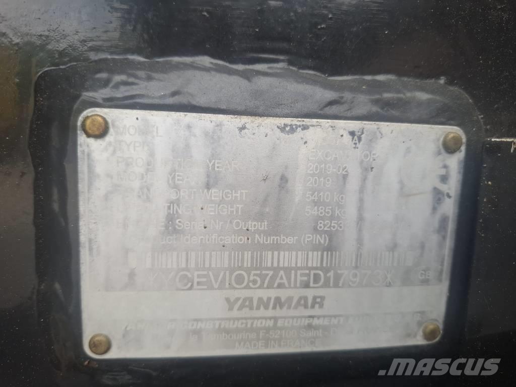 Yanmar Vio 57-6A Mini ekskavatörler, 7 tona dek