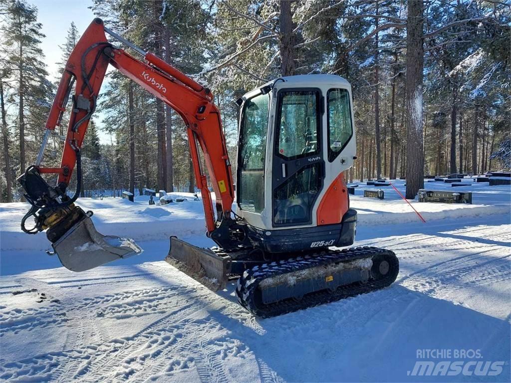 Kubota U25-3 Mini ekskavatörler, 7 tona dek