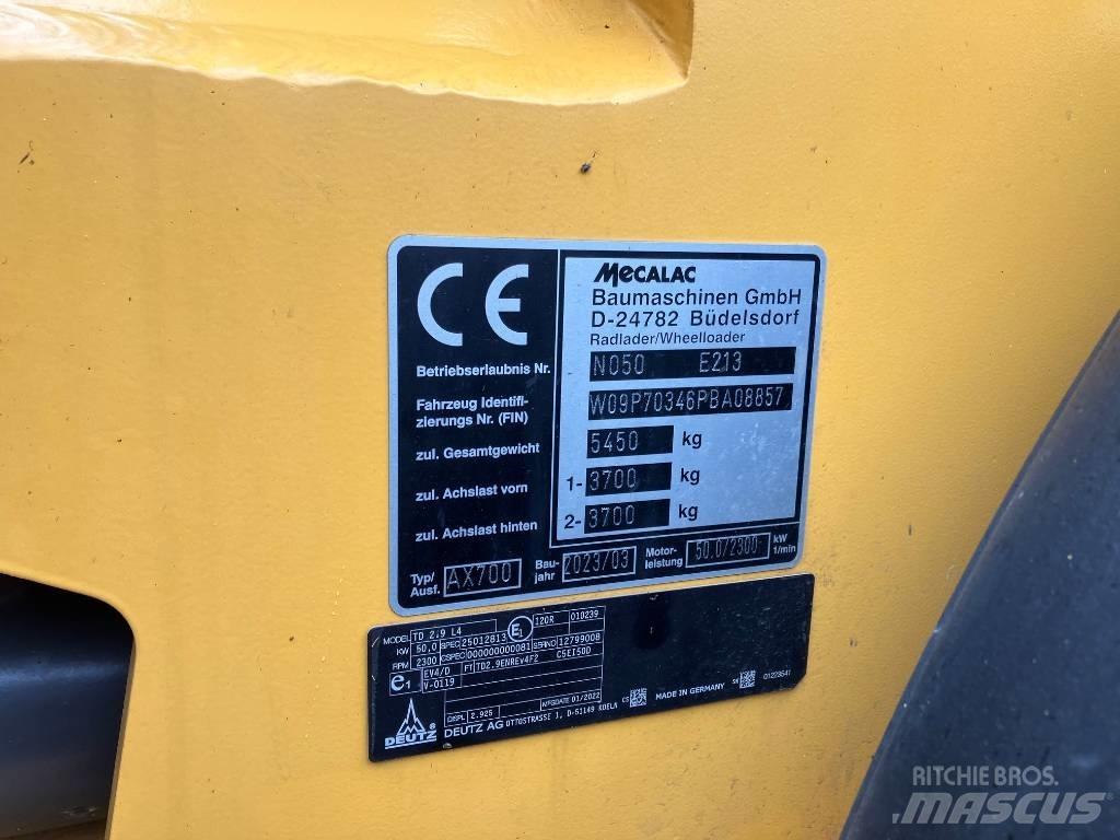 Mecalac AX 700 Tekerlekli yükleyiciler