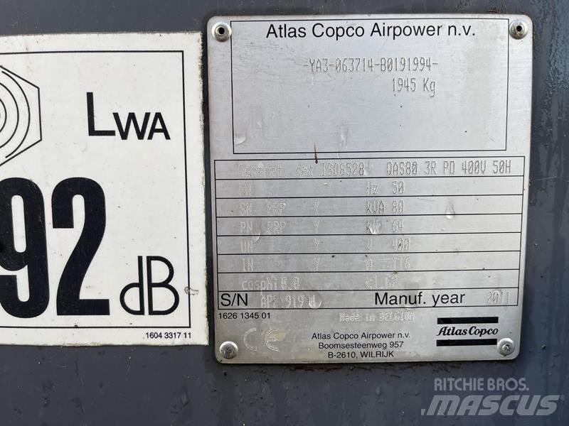Atlas Copco QAS 80 Dizel Jeneratörler