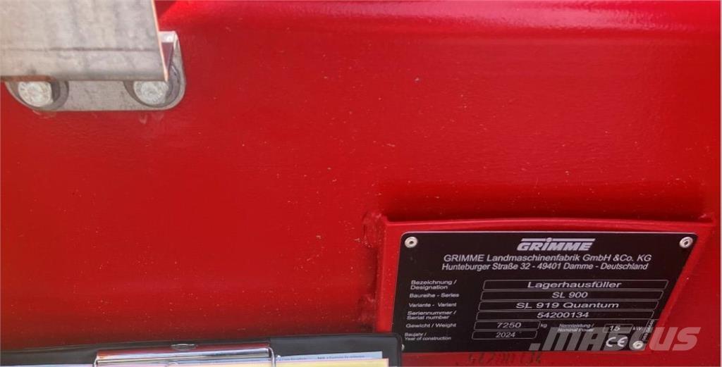Grimme SL 900 Patates ekipmanları - Diğer