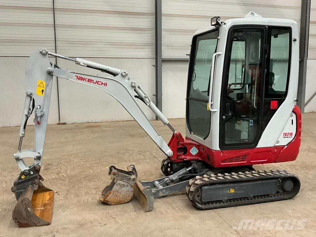 Takeuchi TB 216 Mini ekskavatörler, 7 tona dek