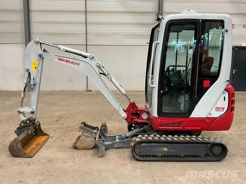 Takeuchi TB 216 Mini ekskavatörler, 7 tona dek