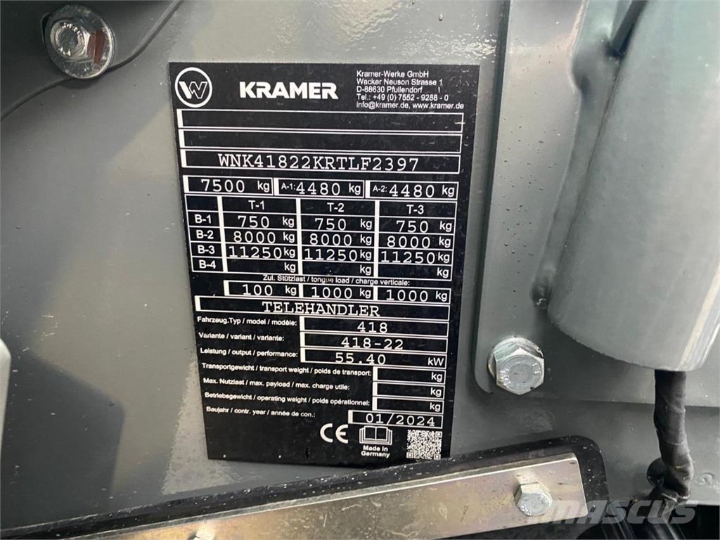 Kramer KT276 Teleskopik yükleyiciler