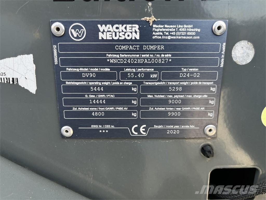 Wacker Neuson DV 90 Yol disi kaya kamyonu