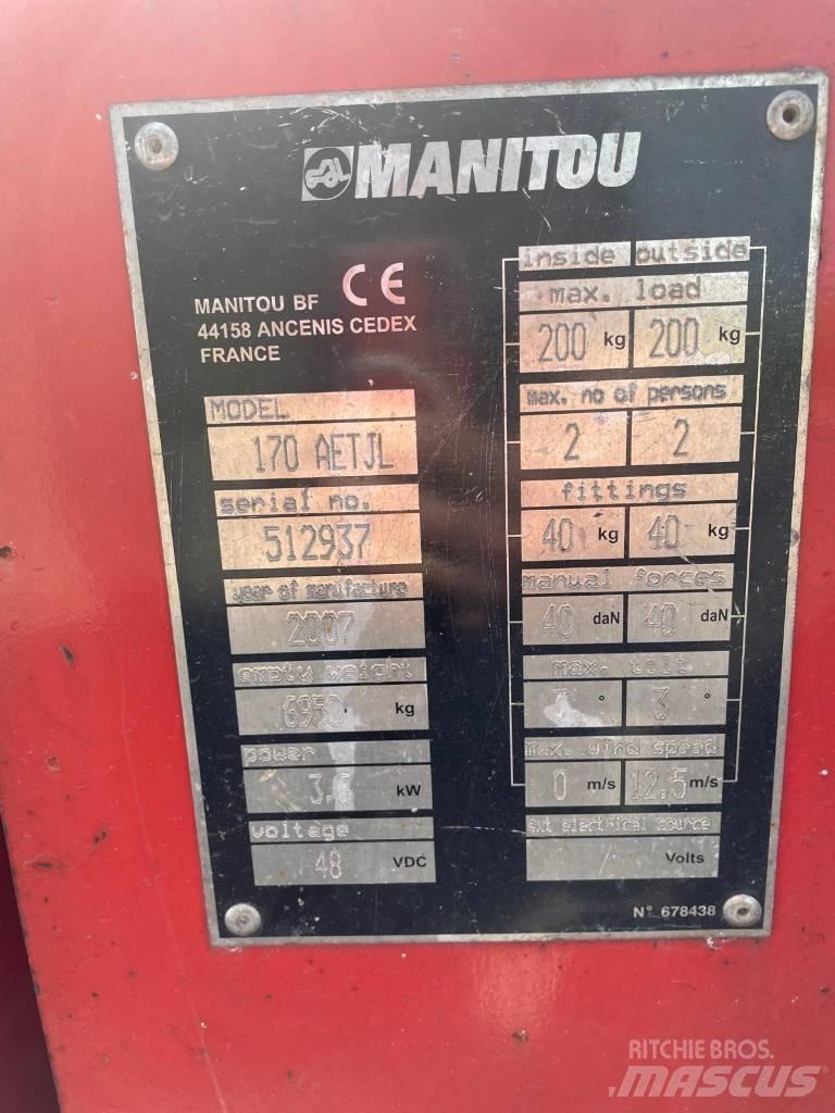 Manitou 170 AETJL Körüklü personel platformları