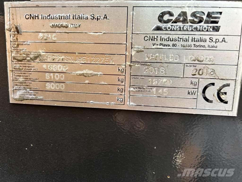 CASE 721G XR Tekerlekli yükleyiciler