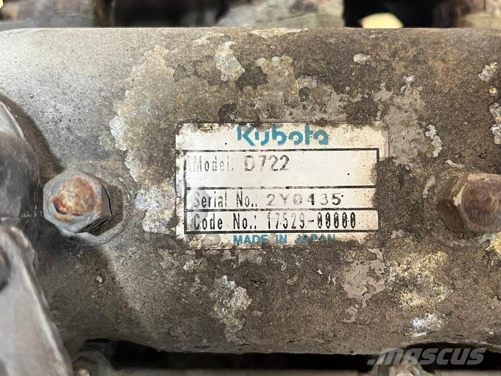Kubota D722 ENGINE Motorlar