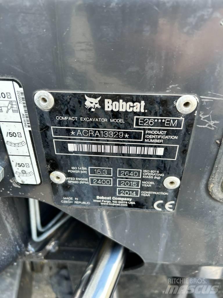 Bobcat E 26 Mini ekskavatörler, 7 tona dek