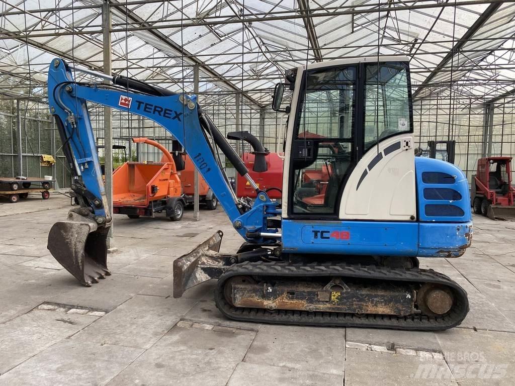 Terex TC48 Mini ekskavatörler, 7 tona dek