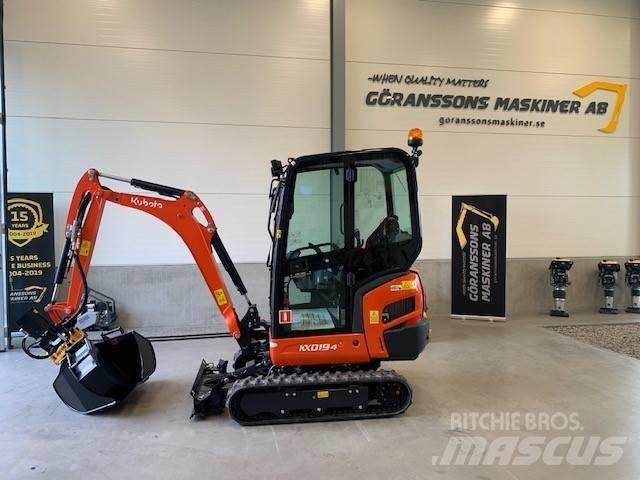 Kubota KX 019-4 Mini ekskavatörler, 7 tona dek