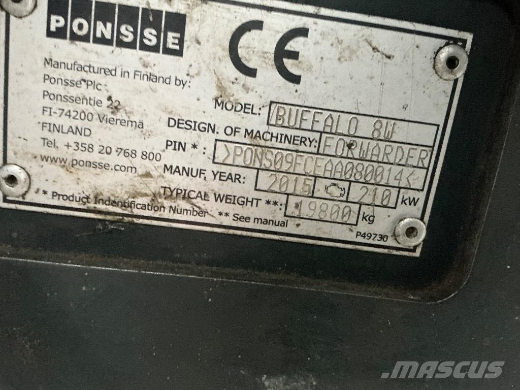 Ponsse BUFFALO 8W Tomruk yükleyici traktörler