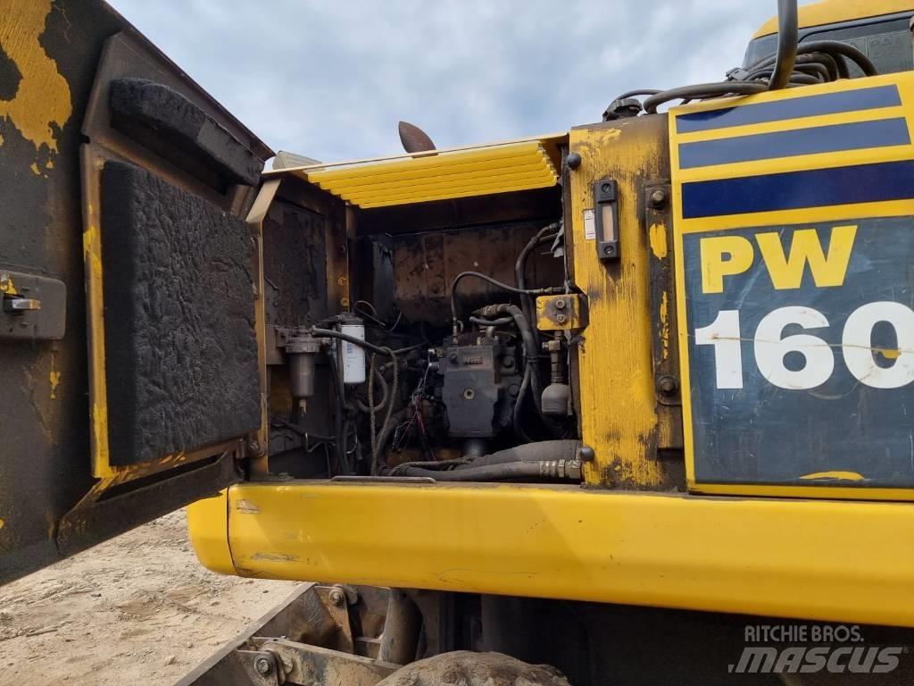 Komatsu PW 160-7 Lastik tekerli ekskavatörler