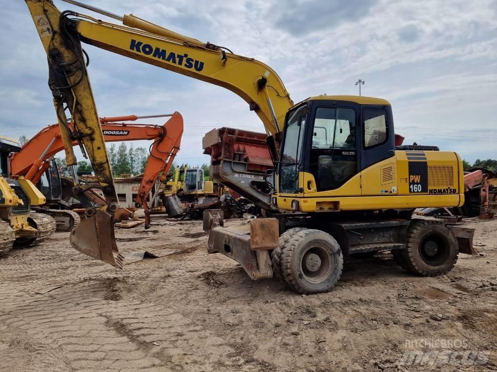 Komatsu PW 160-7 Lastik tekerli ekskavatörler