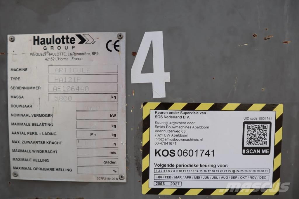 Haulotte HA12IP 2WD Körüklü personel platformları