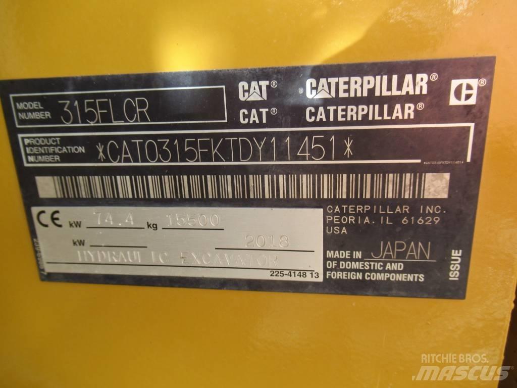 CAT 315F LCR Paletli ekskavatörler