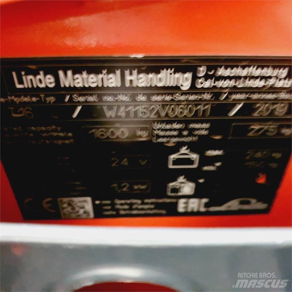 Linde T16 Li-Ion Düsük seviye kaldirici