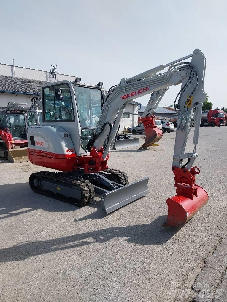 Takeuchi TB230 Mini ekskavatörler, 7 tona dek
