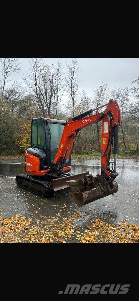 Kubota U 27-4 Mini ekskavatörler, 7 tona dek