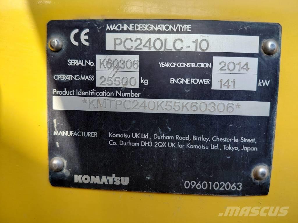 Komatsu PC 240 LC-10 Paletli ekskavatörler