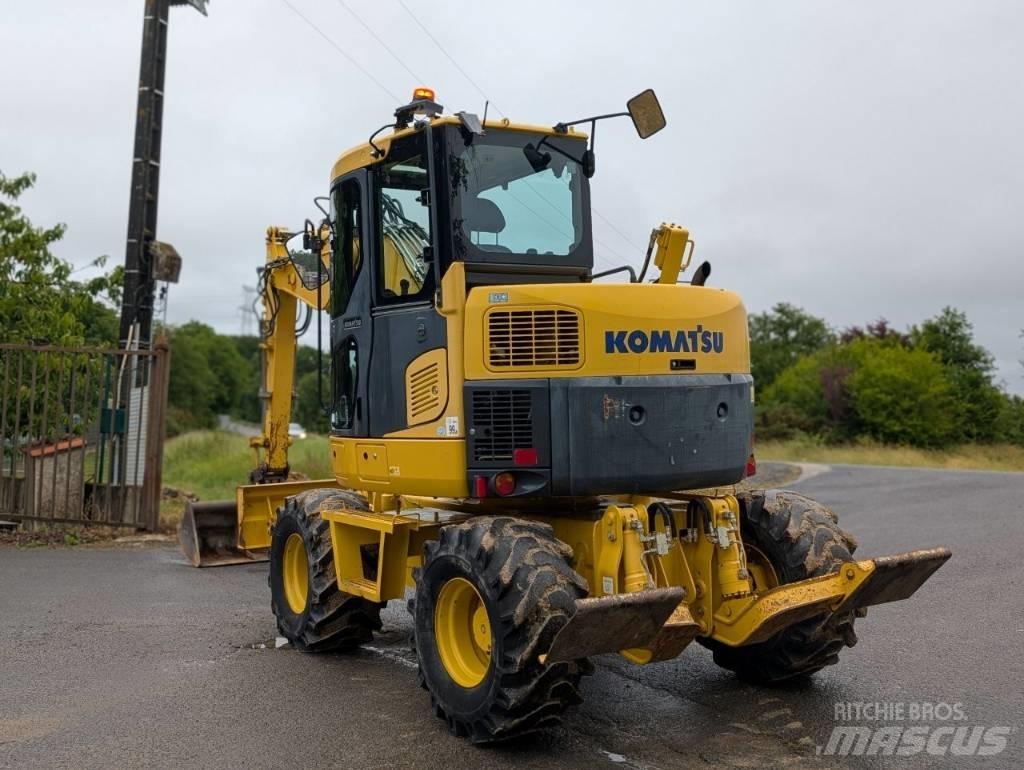Komatsu PW 98 MR-8 Lastik tekerli ekskavatörler