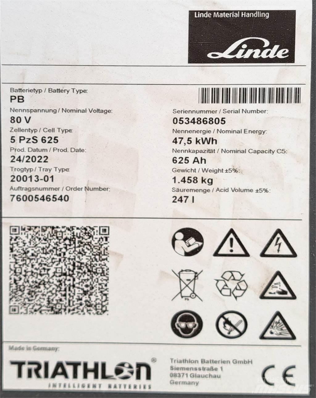 Linde E35L Elektrikli forkliftler